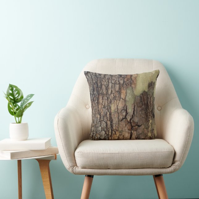 Rustic tree bark cushion (Chair)