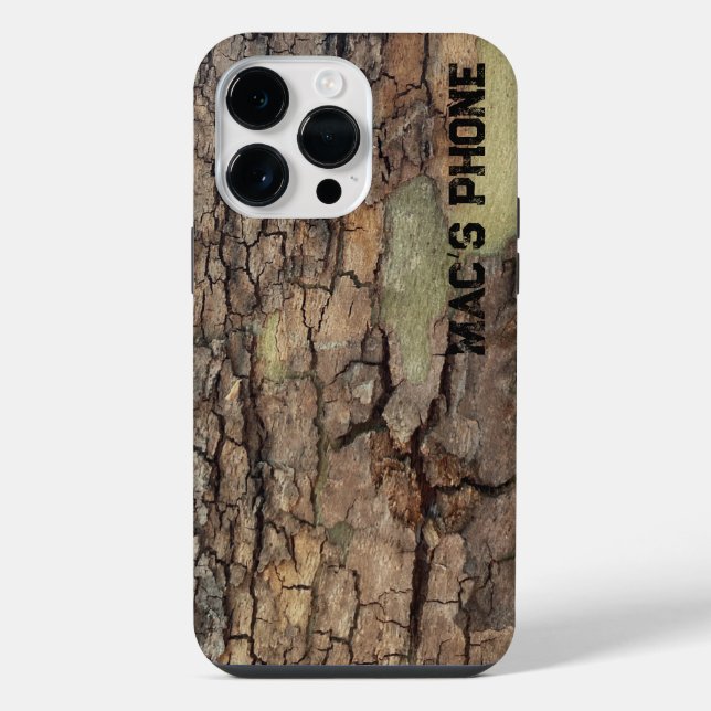 Rustic tree bark, outdoor natural pattern Case-Mat iPhone Case (Back)
