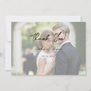 Rustic Tree Heart Photo Lights Thank You Cards