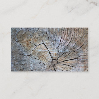 Rustic Tree ring pattern Business Card