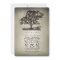 Rustic tree & string lights wedding invitations