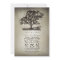 Rustic tree & string lights wedding invitations