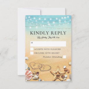 Rustic Tropical Beach Heart Wedding Response