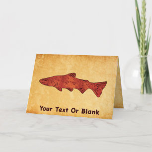 Rustic Trout Card