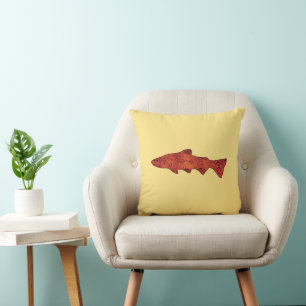 Rustic Trout Cushion