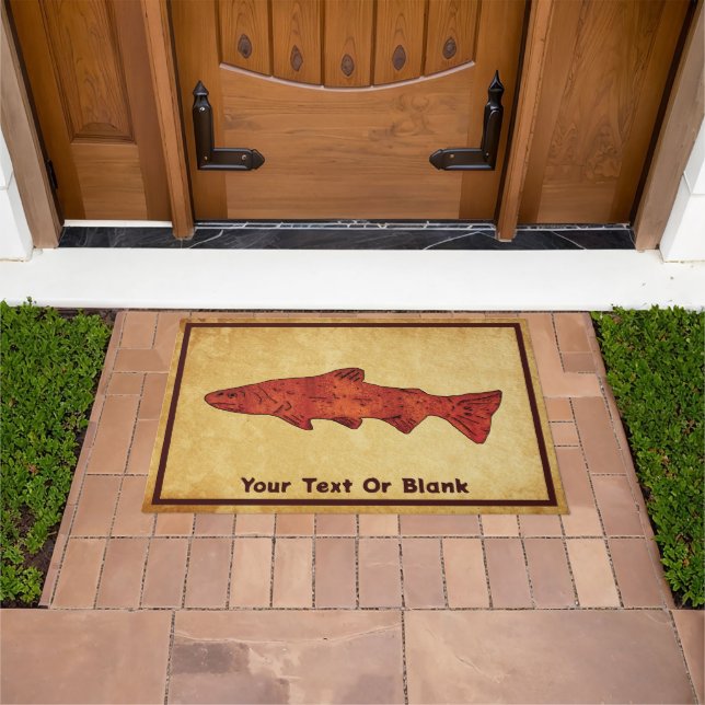 Rustic Trout Doormat (Outdoor)