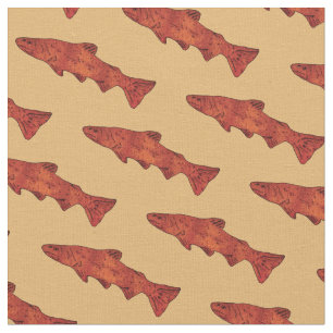 Rustic Trout Fabric