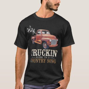Rustic Truck with Country Song T-Shirt