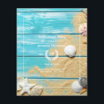 Rustic Turquoise Beach Graduation Party Flyer<br><div class="desc">Beach graduation party invitation customisable to your specifics. Envelopes are not included. For thicker invitations with envelopes included and matching products on the same theme please see the collection below.</div>