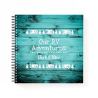 Rustic Turquoise Wood Camping Custom RV Journal