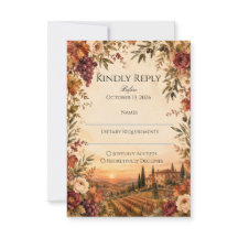 Rustic Tuscany Wedding | Autumn Vineyard