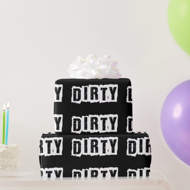 Rustic Urban Dirty 30 Thirtieth Birthday Party Wrapping Paper (Party Gifts)