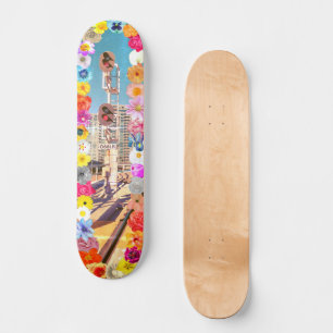 Rustic Urban Flowers Skateboard