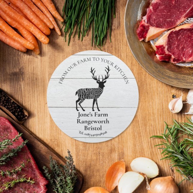 Rustic Venison Deer Meat Sticker – Farm & Market (Creator Uploaded)