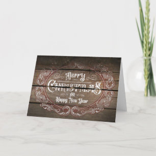 Rustic Victorian Christmas Card
