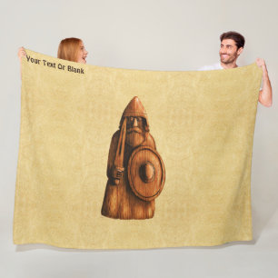Rustic Viking  Fleece Blanket