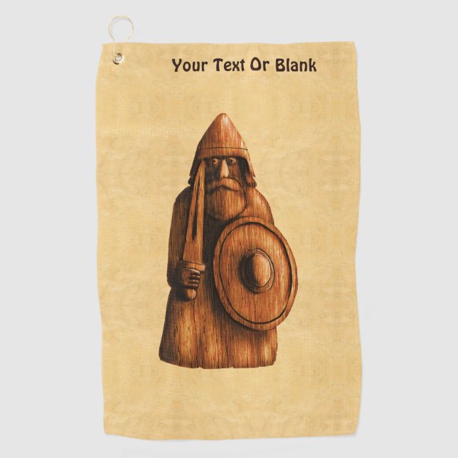 Rustic Viking Golf Towel (Front)