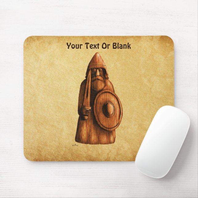 Rustic Viking Mouse Pad (With Mouse)