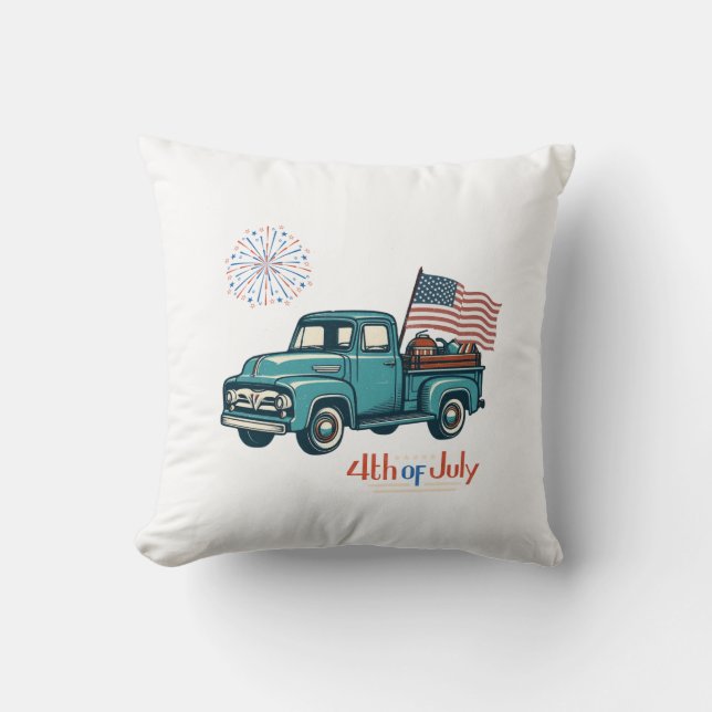 Rustic/vintage 4th of July  Cushion (Front)