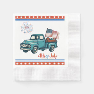 Rustic/vintage 4th of July Napkin