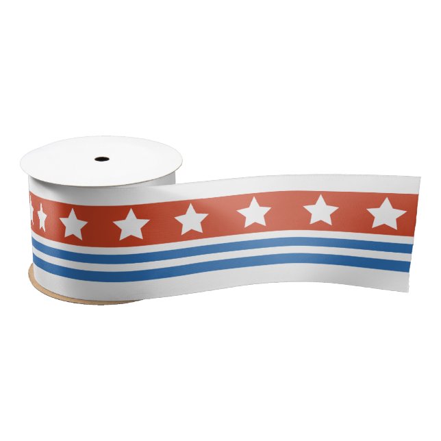 Rustic/vintage 4th of July  Satin Ribbon (Spool)