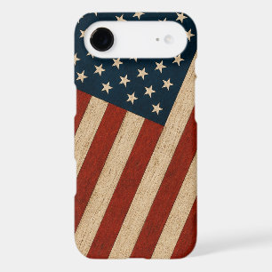 Rustic Vintage American Flag Wood Texture Patrioti