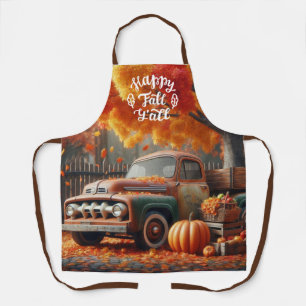 Rustic/vintage autumn farm truck apron
