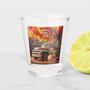 Rustic/vintage autumn farm truck shot glass