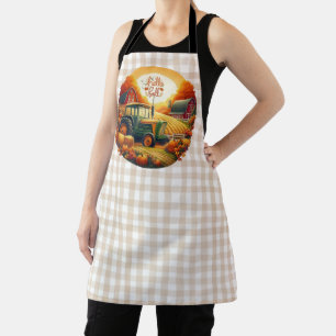 Rustic/vintage autumn on the farm apron