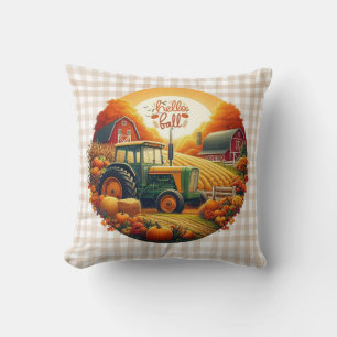 Rustic/vintage autumn on the farm cushion