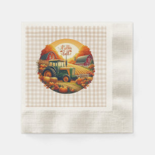 Rustic/vintage autumn on the farm napkin