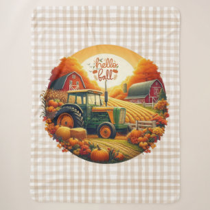 Rustic/vintage autumn on the farm sherpa blanket