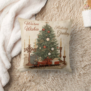 Rustic Vintage Christmas  Cushion