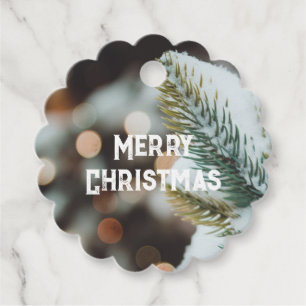 Rustic Vintage Christmas Favour Tags