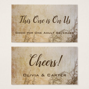 Rustic Vintage Country Meadow Drink Tickets