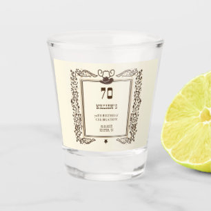 Rustic Vintage Cowboy Western Barn Elegant  Shot Glass