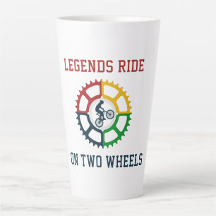 Rustic Vintage Cycling Latte Mug