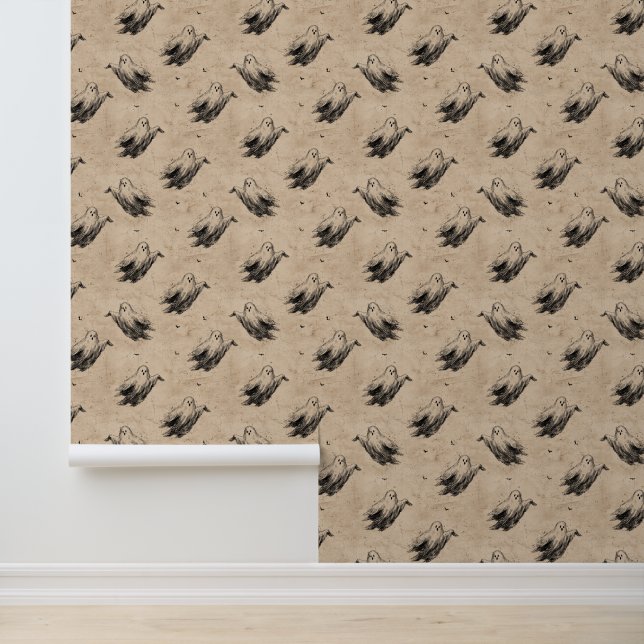 Rustic Vintage Ghost Pattern (2) Wallpaper (Application)