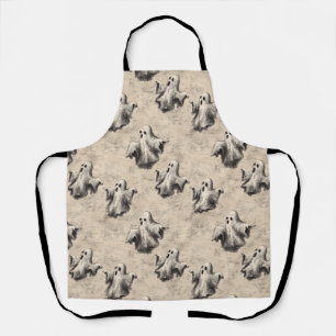 Rustic Vintage Ghost Pattern Apron