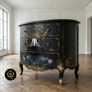 Rustic Vintage Gothic Crow Decoupage Tissue Paper