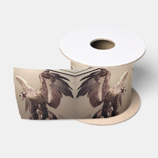 Rustic Vintage Independence day Patriotic Eagle Satin Ribbon