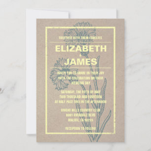Rustic Vintage Luxury Wedding Invitations