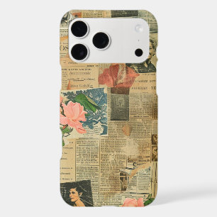 Rustic Vintage Newspaper Patchwork Collage (2)