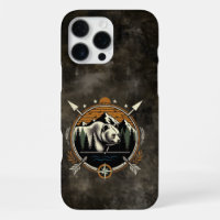 Rustic, vintage outdoorsman bear mountain