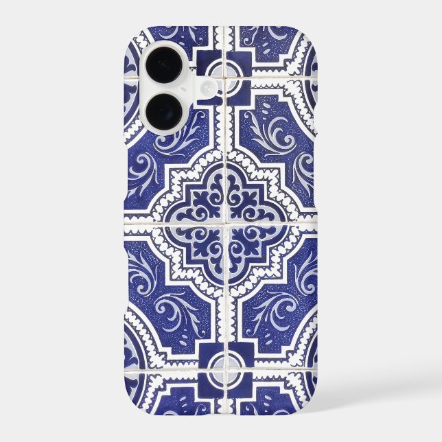 Rustic Vintage Portuguese Tiles Pattern - Azulejo (Back)