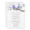 Rustic Vintage Royal Blue Wedding Invitations