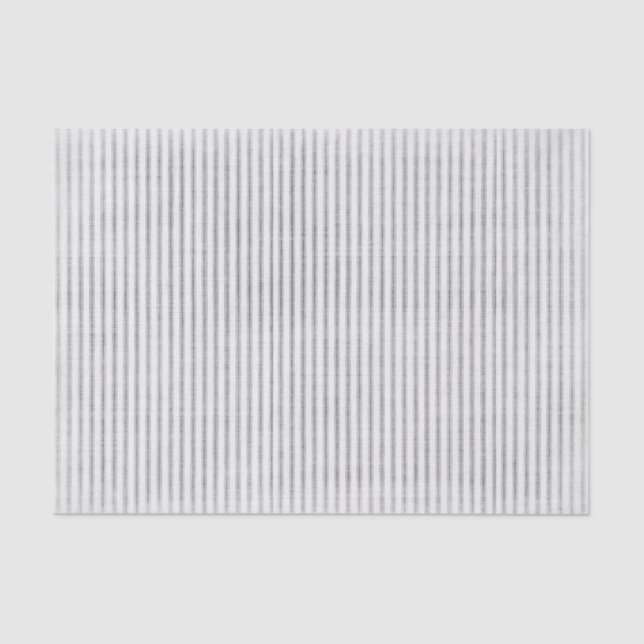 Rustic Vintage Ticking Stripe Gift Wrapping Tissue Paper (Front)