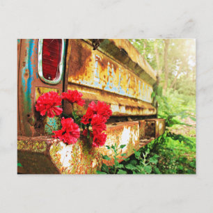 Rustic Vintage Truck Postcard