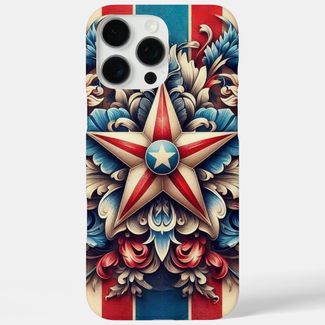 rustic/vintage USA/patriotic Case-Mate iPhone Case (Back)