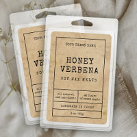 Rustic Vintage Wax Melts Waterproof Product Label